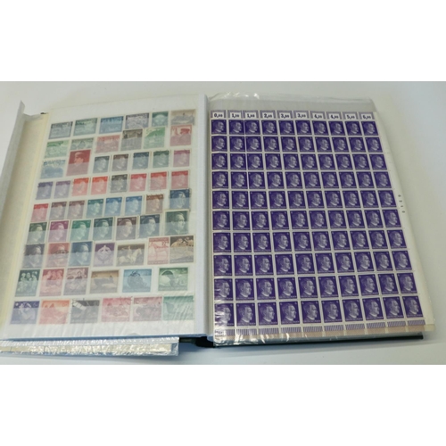 817 - Comprehensive stamp album containing large collection of German stamps covering various date periods... 