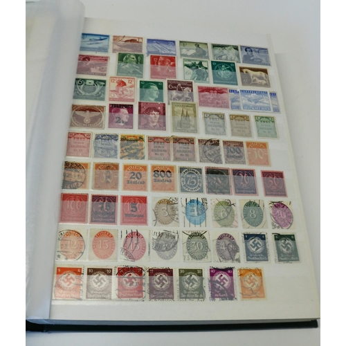 817 - Comprehensive stamp album containing large collection of German stamps covering various date periods... 