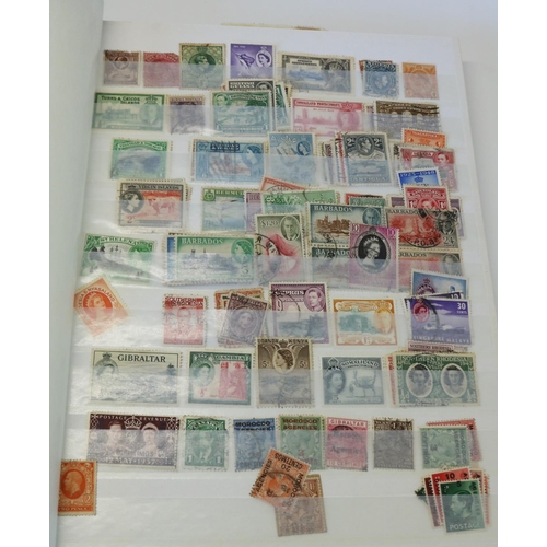 831 - Collection of British mostly commonwealth stamps inc. Bermuda, Hong Kong, India, Rhodesia, etc. from... 