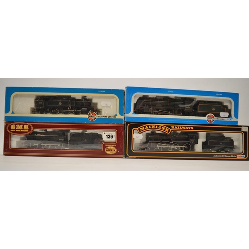 1068 - 4 OO gauge electric locomotive models:
Airfix 54151-4 Prairie Tank Loco 2-6-2 BR black livery. Good ... 