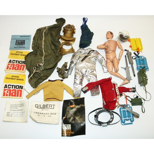 290 - Palitoy 1960s Action Man with painted head (AF), Action Man Space Capsule, a large quantity of vinta... 