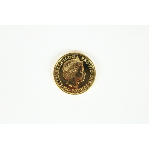 763 - 2009 Britannia £100 one ounce (1 ozt) of fine gold coin