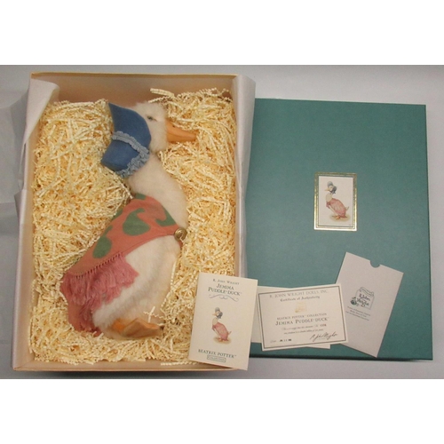 126 - R. John Wright Dolls Inc. Beatrix Potter Collection Jemima Puddle-Duck, H34cm, limited edition 1336/... 