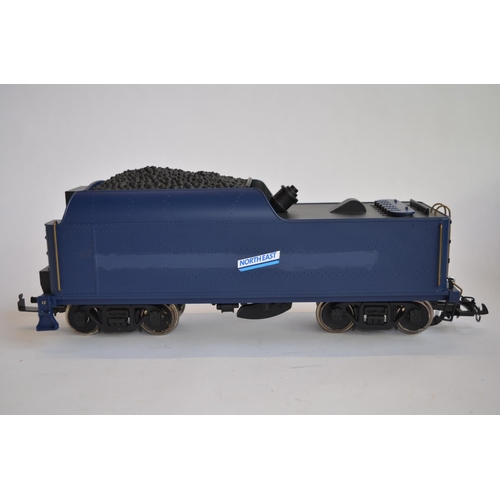 5C - An Aristo 1/29 G-gauge blue Pacific 4-6-2 steam loco (ART-21400-01 with plastic running gear) with t... 