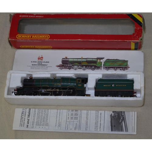 105 - Boxed GWR King Class 4-6-0 King Edward I Great Western locomotive  with tender