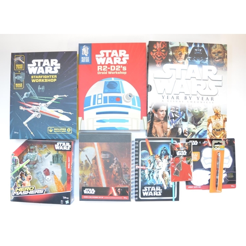 262 - Collection of Star Wars toys, puzzles, games etc including boxed Mr Potato Head, Stormtrooper and Da... 