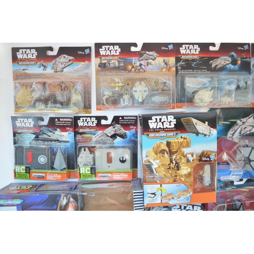 268 - Collection of Micro Machines and Hot Wheels Star Wars models and playsets, mostly as new.