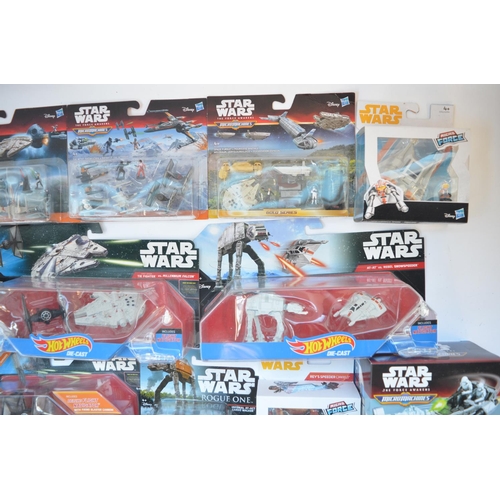 268 - Collection of Micro Machines and Hot Wheels Star Wars models and playsets, mostly as new.