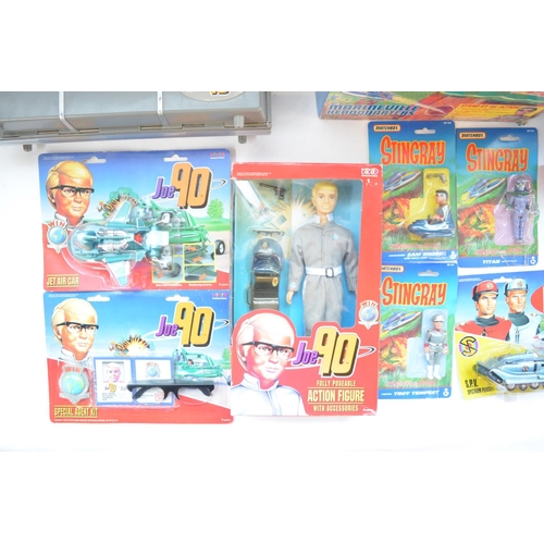 272 - Collection of models, figures and playsets from the Joe 90, Captain Scarlett and Stingray series, in... 