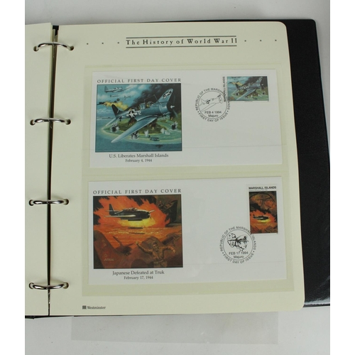 286 - The History of WWII Westminster FDC and coin cover collection in four folders