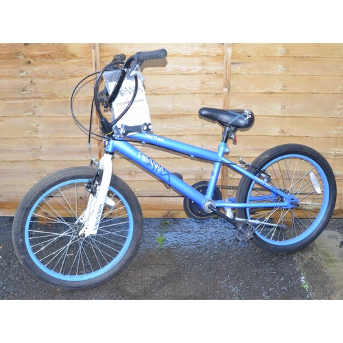 132 - Badfish Piranha BMX style bike, in excellent condition, barely ridden and with original instruction ... 