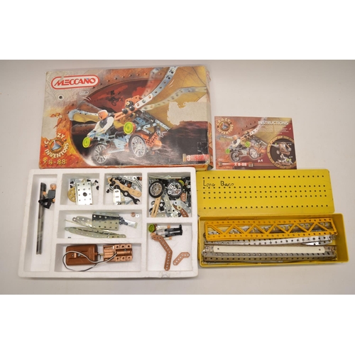 166 - Collection of Meccano including 5 metal boxes with mixed parts and 3 boxed sets from the 