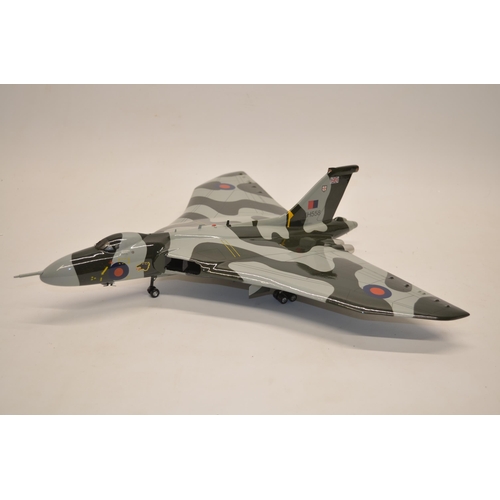 321 - 1/32 scale (approx) Bravo Delta hand-made mahogany model of Avro Vulcan XH558. Model in good conditi... 