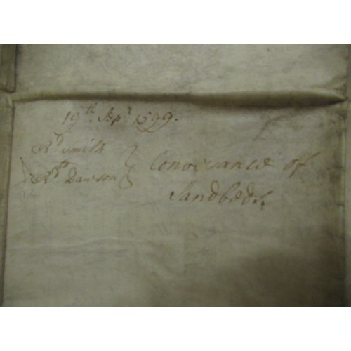 324 - Geo.II Indenture Tripartite 10th July 1749 for an agreement about 'Three cottages into four dwelling... 