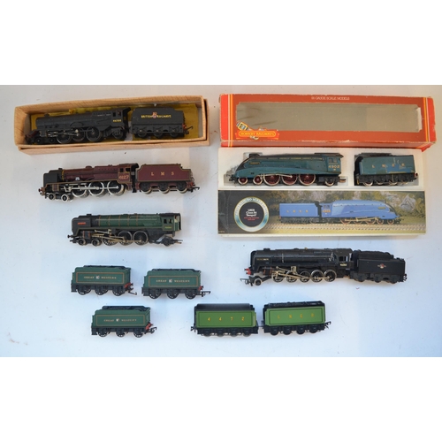 151 - Collection of OO gauge electric steam locomotives from Hornby, Mainline and Tri-Ang. Includes a Horn... 