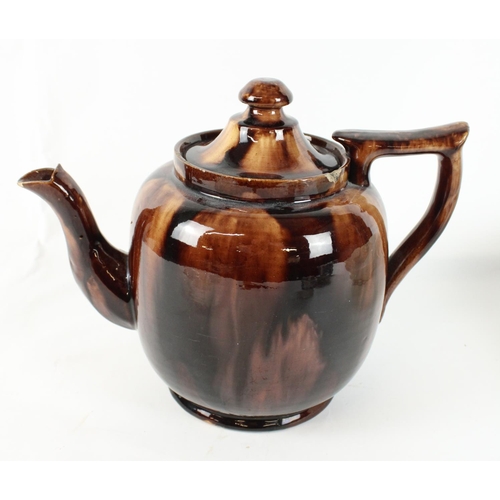 288 - Collection of ceramics and glass to include C19th treacle glaze teapot, Australian Brentleigh Ware R... 