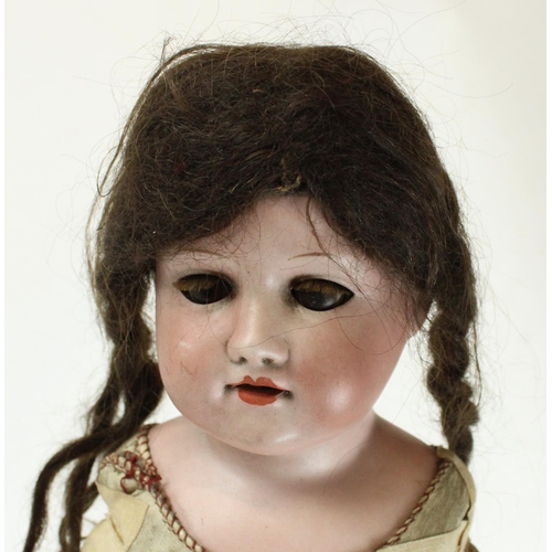 292 - WITHDRAWN - Early C20th Armand Marseille 370 4/0 bisque head doll with articulated limbs, together w... 