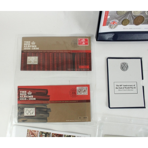 299 - Selection of silver ingot stamp covers to incl. the Red Albums 1910-1936, the Coronation anniversary... 