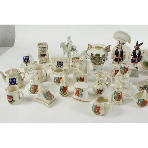 303 - Large collection of WH Goss and other crested ware, much related to Slough