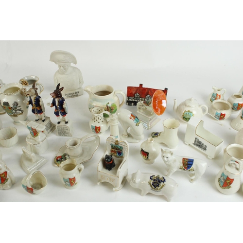 303 - Large collection of WH Goss and other crested ware, much related to Slough