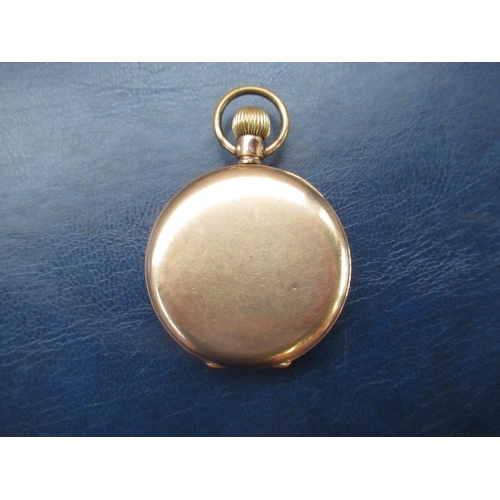 962 - Pocket watch with hand winder, in rolled gold, with a guaranteed 10 years of wear inscribed inside, ... 