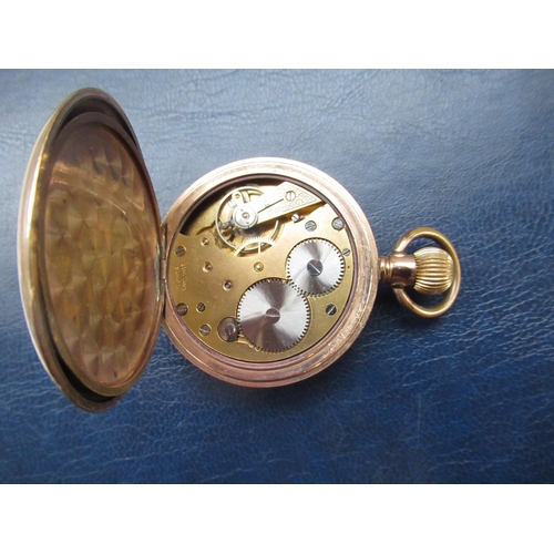 962 - Pocket watch with hand winder, in rolled gold, with a guaranteed 10 years of wear inscribed inside, ... 