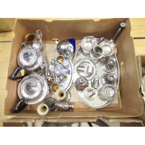 366 - Collection of silver plated & EPNS dishes, bowls, tea pots, milk jugs, etc.. inc. a WMF dish, and a ... 