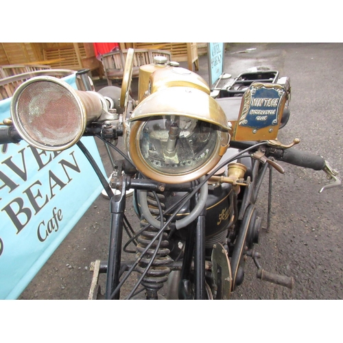 895 - 1928 Humber motorcycle, first registered 28.02.1928, registration no. UX 2053, 349CC, petrol fuel, 2... 