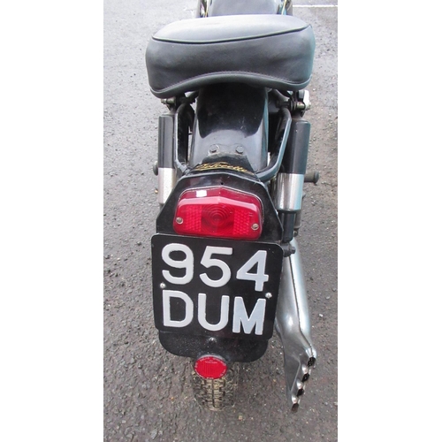 896 - 1963 Velocette motorcycle, first registered 07.01.1963, registered no. 954 DUM, 350CC, petrol engine... 