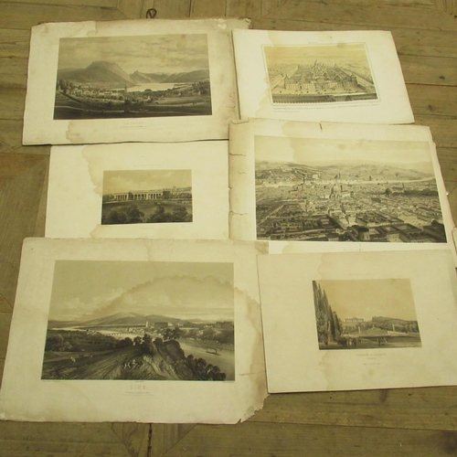 332 - Large collection of mostly C19th and later unframed monochrome prints incl. studies after Rembrandt,... 