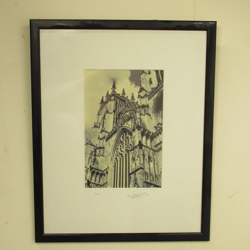 346 - Keith Meadley: York Minster and St. Mary's York, pair of monochrome photographs, signed in pencil, 2... 