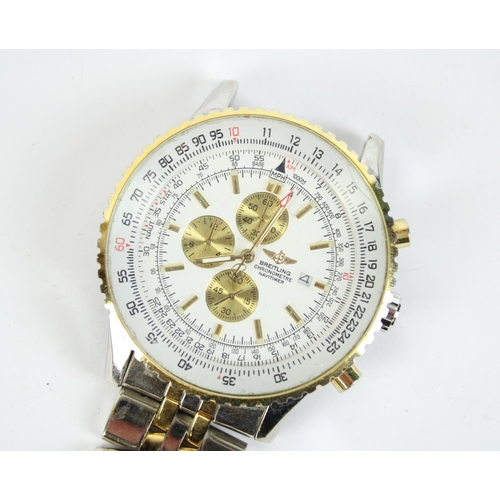 102 - Large quartz fashion chronograph type wristwatch (untested)