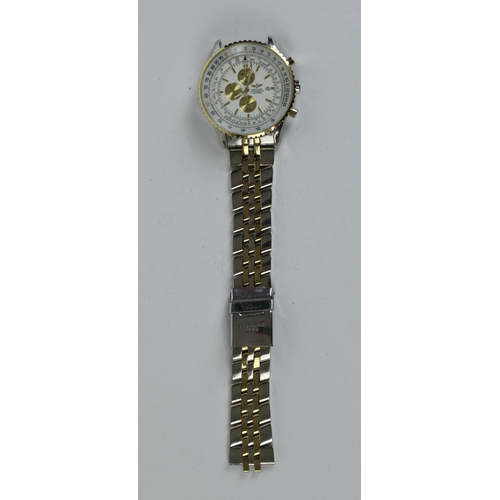 102 - Large quartz fashion chronograph type wristwatch (untested)