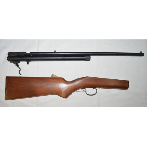 603 - Benjamin .22 Super CO2 Carbine single shot gas rifle, SN J11651 with box and instructions. Not teste... 