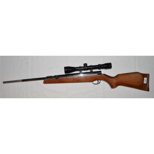 604 - Webley Tracker .22 side action air rifle with Simmons 3-9X40 scope in excellent working condition. S... 