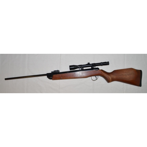 609 - Webley Vulcan .22 break barrel air rifle (sn904299) in full working order with Ednar 4x28 scope.