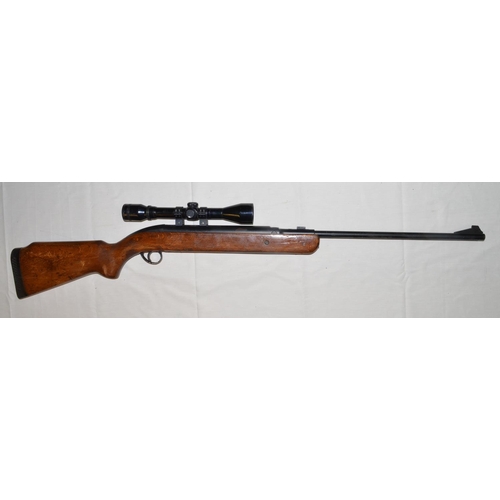 610 - BSA Airsporter Mk5 .22 under lever action air rifle (sn949064) with a Japanese made scope (details w... 