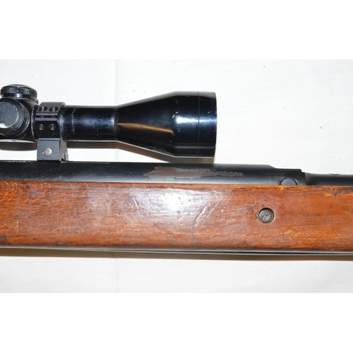 610 - BSA Airsporter Mk5 .22 under lever action air rifle (sn949064) with a Japanese made scope (details w... 