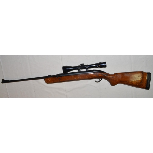 610 - BSA Airsporter Mk5 .22 under lever action air rifle (sn949064) with a Japanese made scope (details w... 