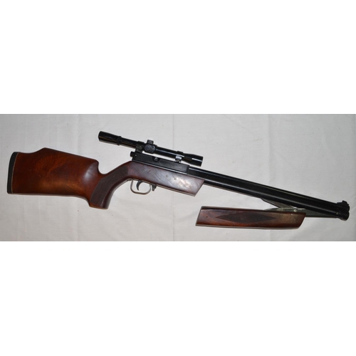 615 - Sharp Innova .177 multi-pump air rifle (SN A304975) in working order. Comes with a Kassner 4x20 scop... 