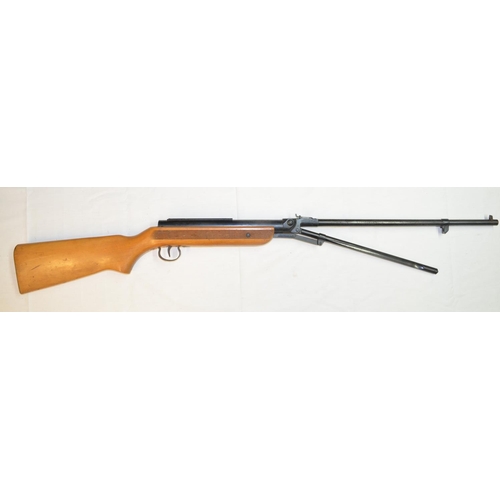 656 - Relum Tornado Model 322 .22 under lever action air rifle, SN17146. Full working order, fair overall ... 