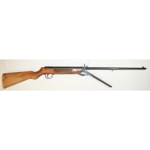 663 - Webley Mark 3 .177 under lever air rifle in full working order, overall fair used condition. SN 1456... 