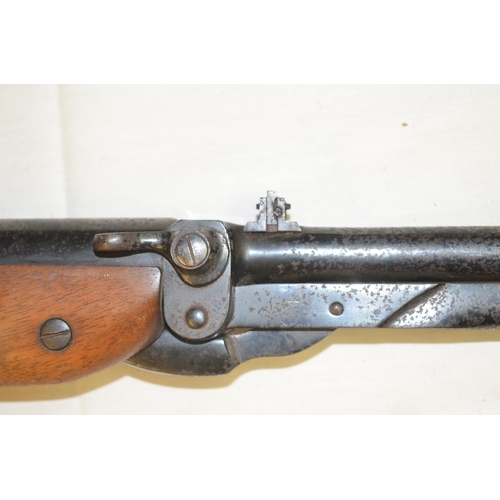 663 - Webley Mark 3 .177 under lever air rifle in full working order, overall fair used condition. SN 1456... 