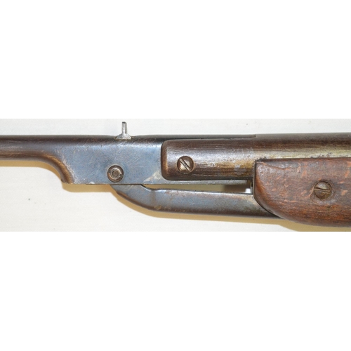 671 - Diana Model 22 .177 break barrel air rifle in full working order, overall fair used condition. No vi... 