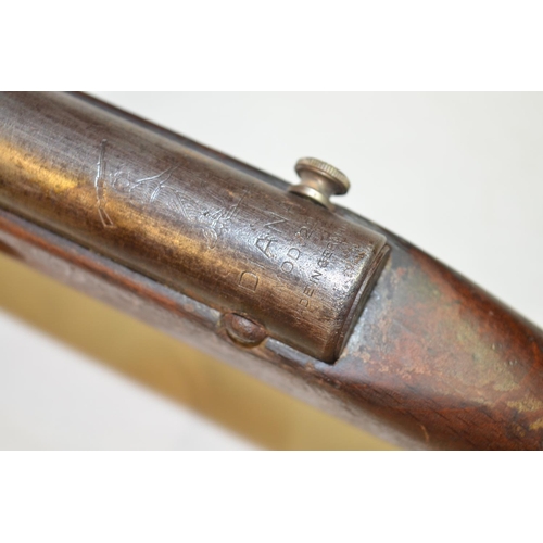 671 - Diana Model 22 .177 break barrel air rifle in full working order, overall fair used condition. No vi... 