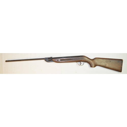 674 - Webley Ranger .177 break barrel air rifle in full working order, fair used condition. No visible ser... 