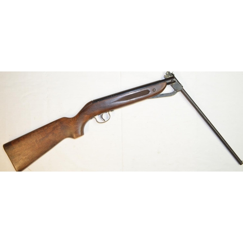 674 - Webley Ranger .177 break barrel air rifle in full working order, fair used condition. No visible ser... 