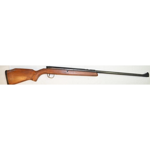 678 - Webley Osprey .22 side lever action air rifle in working order. Overall in fair used condition, fron... 