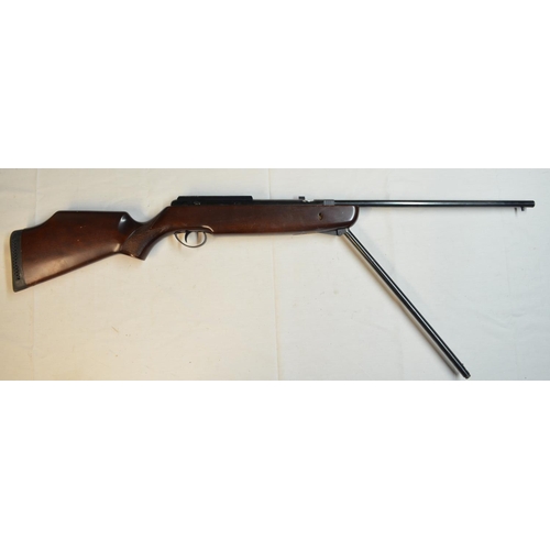 689 - BSA Superstar .22 under lever action air rifle in full working order, missing sights and lever end l... 