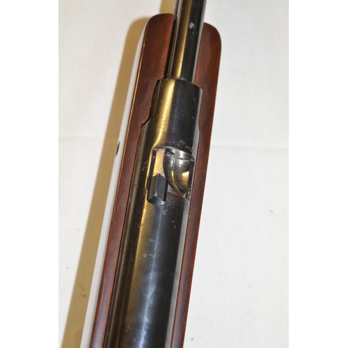 689 - BSA Superstar .22 under lever action air rifle in full working order, missing sights and lever end l... 